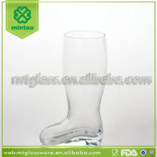 Popular boot shape beer glass bottles wholesale