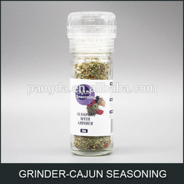 seasoning with GRINDER-CAJUN SEASONING