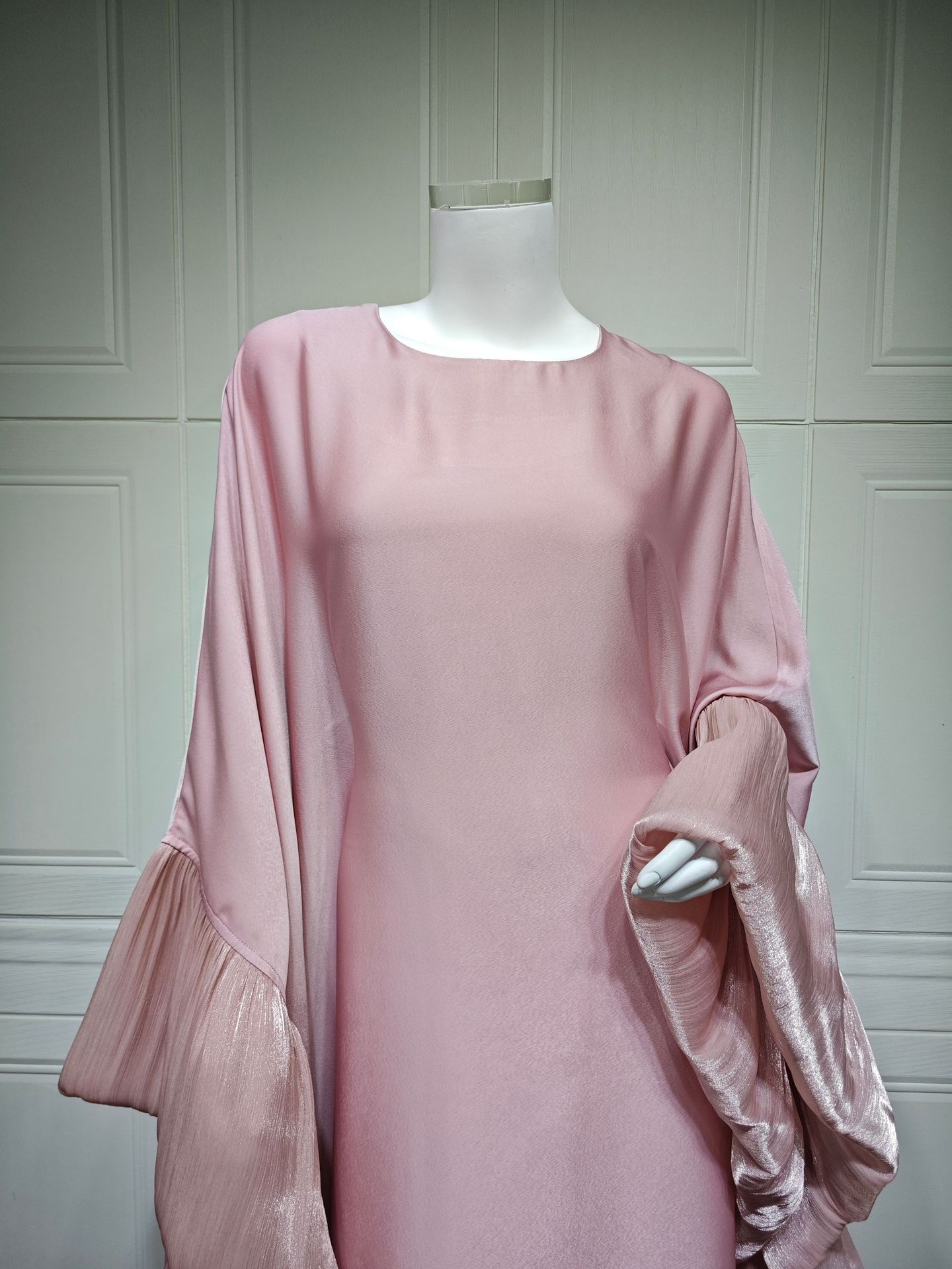 لباس کافتان با آستین پروانه مسلمان ابایا MQ201 (11) Muslim Butterfly Sleeve Abaya Elegant Kaftan Dress MQ201 (11)