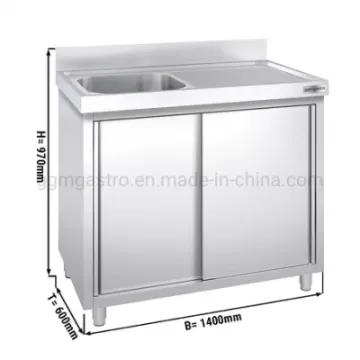 High Quality Customized Modern Kitchen Sink Cabinet Stainless Steel Kitchen Cabinet