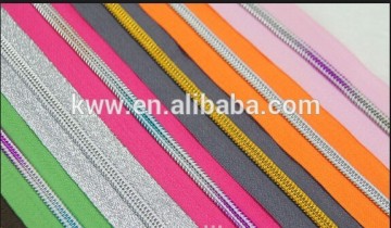 color teeth nylon zipper