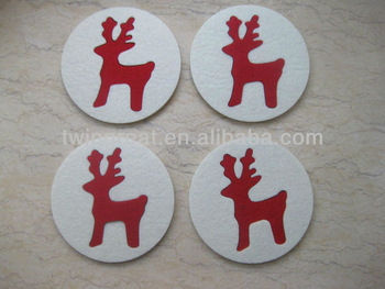 laser cut felt coaster
