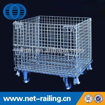 Metal storage cages with 4 wheels