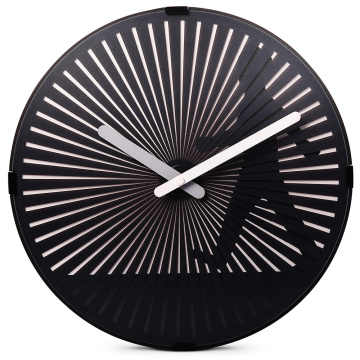 Horloge murale homme mouvement rond