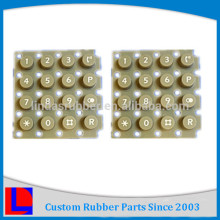 custom made silicone rubber numeric keypad