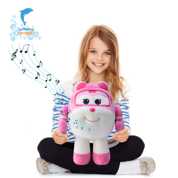 Plush Smart Super Wings toys with piano playing