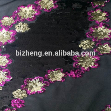 tulle embroidery sequin fabric for girls lace blouse