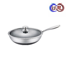 Universal stainless steel wok