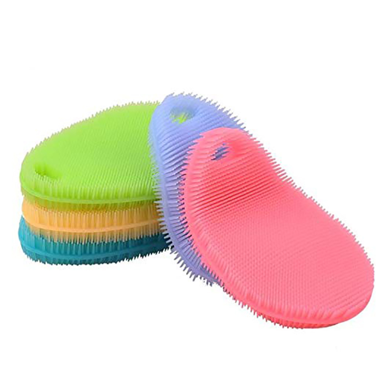 Household Silicone Dish Sponges for Kitchen Gadgets Brush Accessories Silicone Cleaning Dish Scrubber Brush