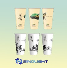 Hot new products for 2015 disposable tableware paper drinking cups color printing cheap cup