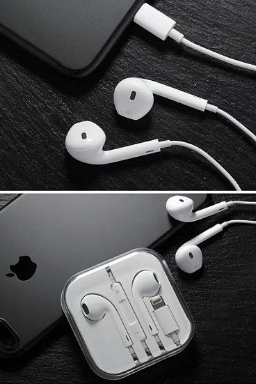  Iphone earbuds with mic