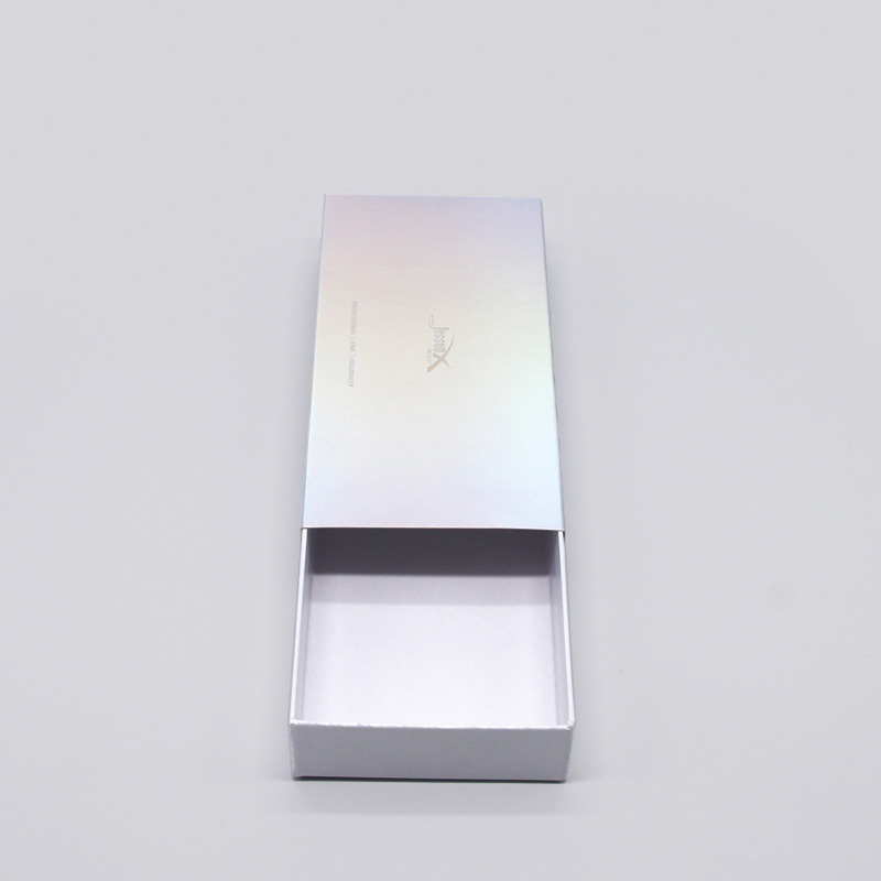 Boîte-cadeau de glissière de tiroir en papier perlé personnalisé