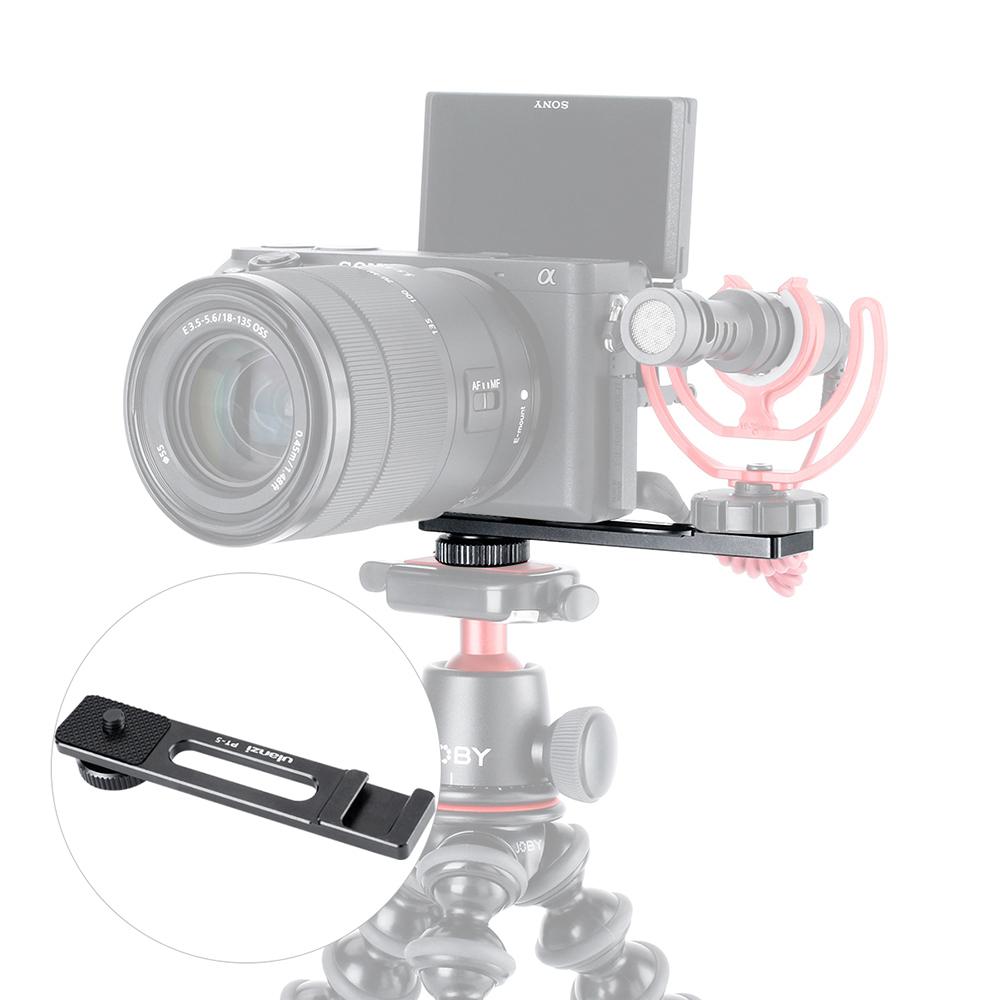 Ulanzi PT-5 Vlog Microphone Mount Adapter Extend Port for Sony A6400 A6500 A6300 Vlog Tripod Mount