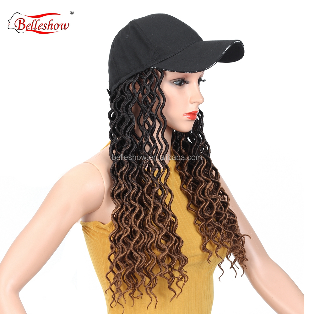 Hot sell wholesale Crochet Braiding Hair Braids  Synthetic Crochet Braid Goddess locs soft curly basketball hat hair