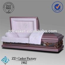 Square Corner Stainless Steel Funeral Casket 1902