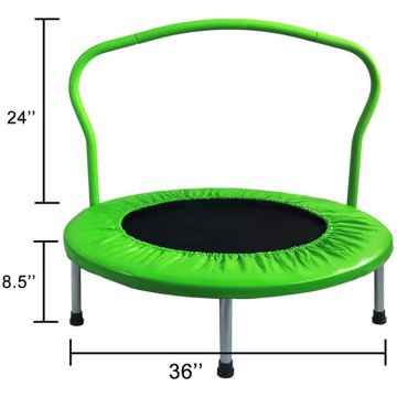 China Wholesale Supplier: 36-Inch Kids-Friendly Folding Trampolines with Safety Padded Cover for Two