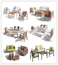 2016 hot sale new brushed UV Plastic rubber Wood composite outdoor/garden WPC furniture