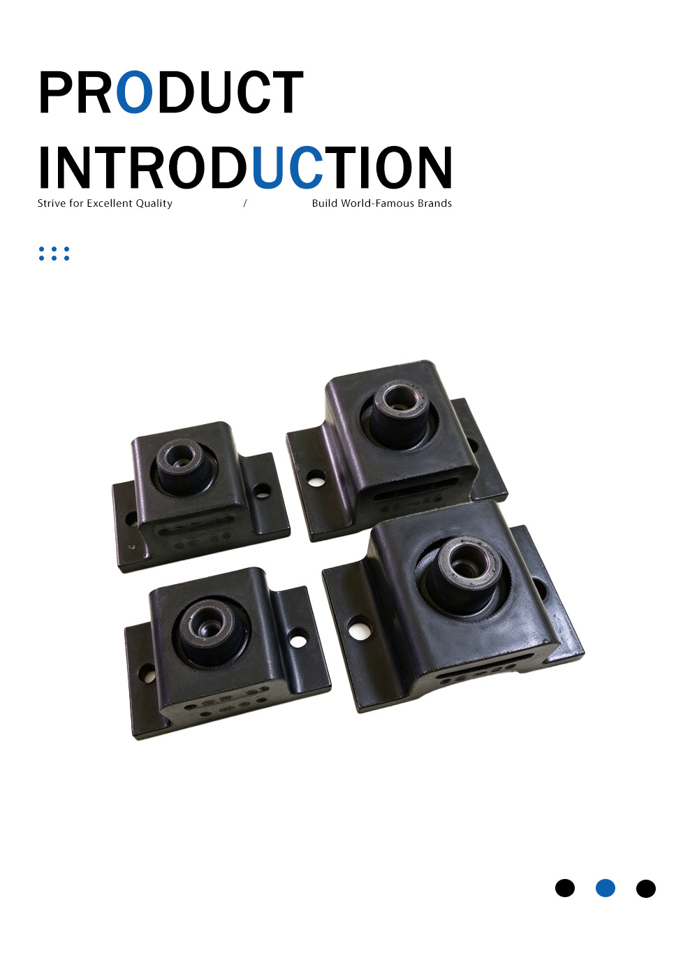 Isolador de vibração de borracha tipo BE BE Type Rubber Vibration Isolator