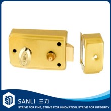 558B Sanli zinc alloy latch with brass cylinder rim lock