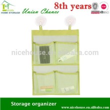 Green color pvc mesh bag bathroom storage mesh soap bag custom design