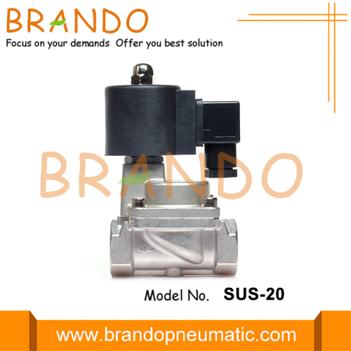 Valvola solenoide tipo pistone pilota in acciaio inox SUS-20