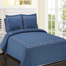Cotton Sateen Embroidered Duvet Covers
