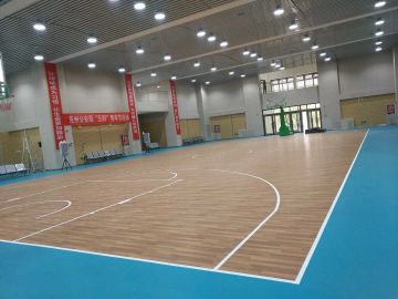 Indoor Vinyl Basketball Court Floor
