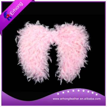 Pink feather wings for party decorations