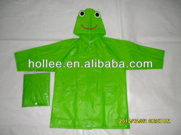 Frog Children pvc raincoat fabric