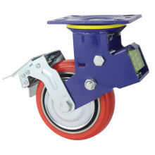 4 inch spring shock absorption caster