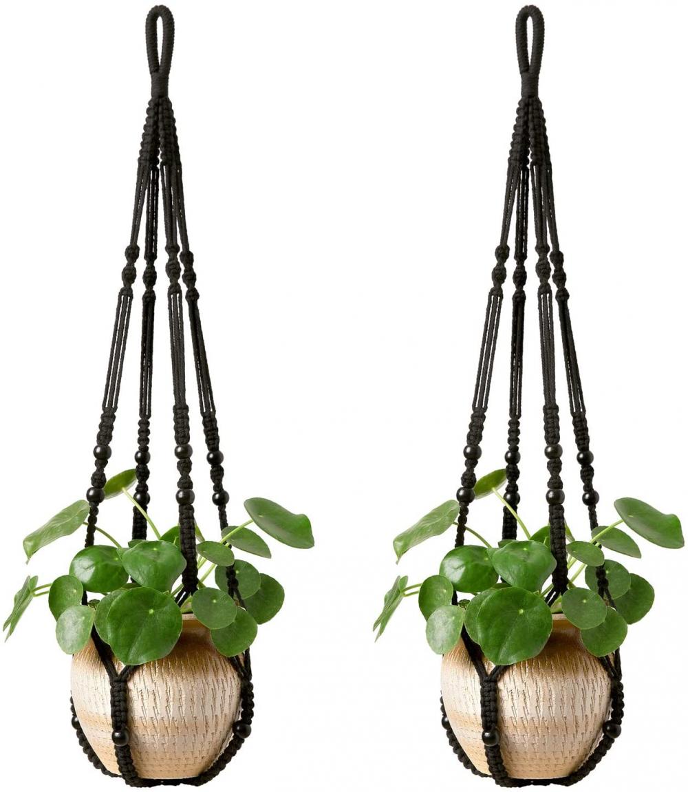 Macrame plant hanger indoor hangende plantenmand