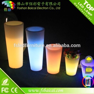 Colorful solar LED flower pot/solar LED plant pot light/LED light pot