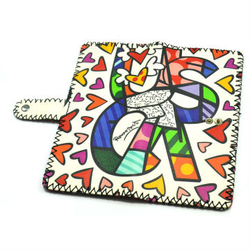 Girls Leather Wallet Heart Leather Wallet Comic Leather Wallet