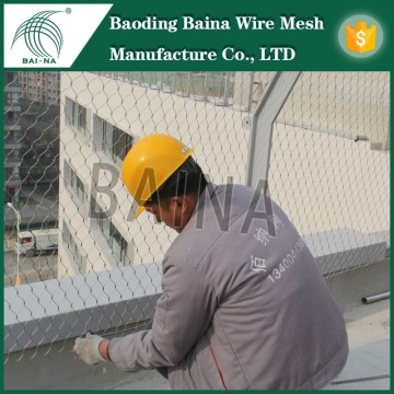 Alibaba China factory helideck safety net /stainless steel wire rope mesh net