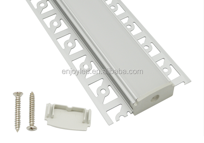 New anodized silver heat sink Architectural Gypsum Plaster led alu profile Ceiling Wall Aluminium Led Profile