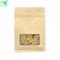 Drug Food Biodegradbal Kraft Paper Resealable Bag