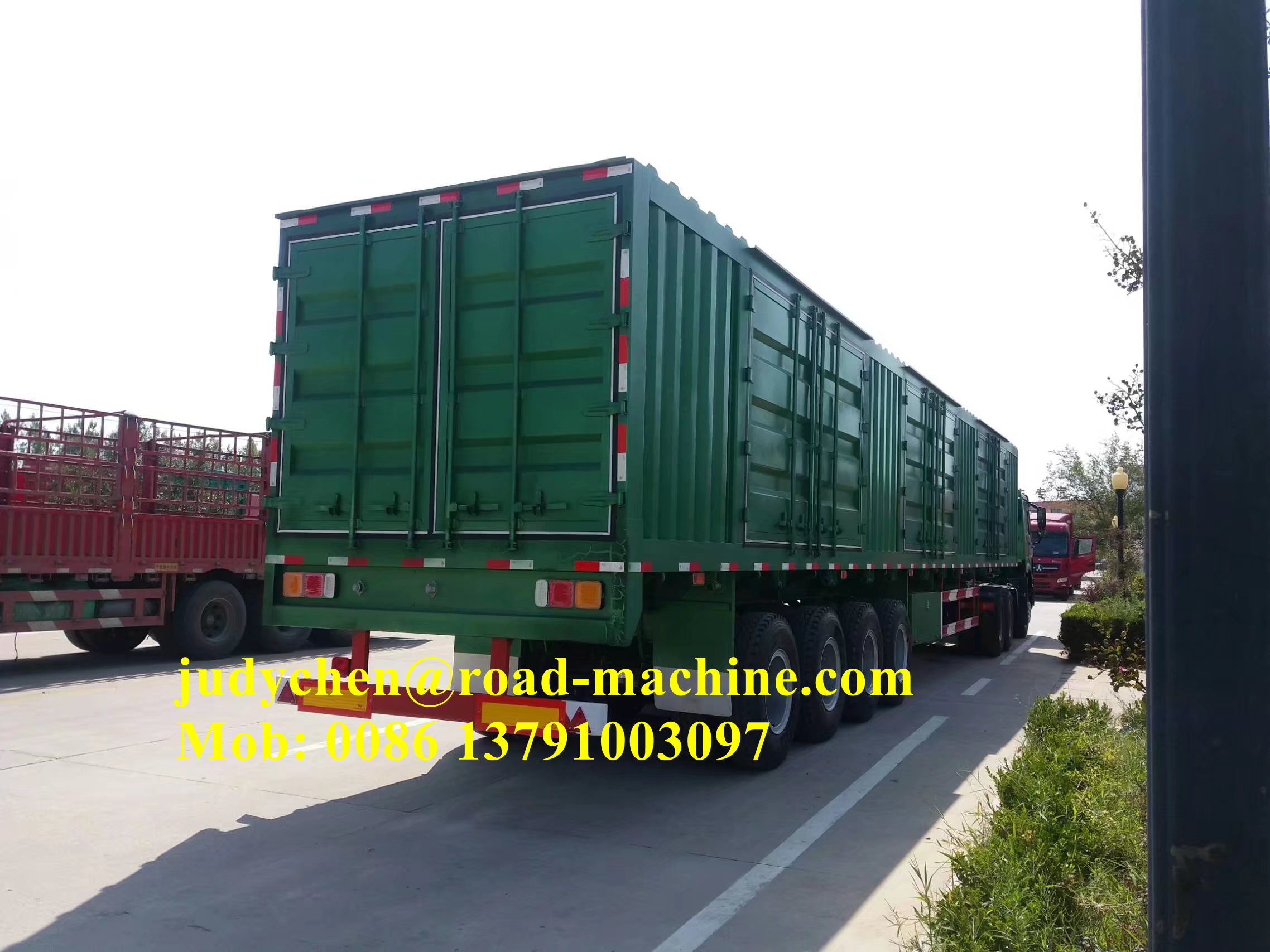 van cargo semi trailer van cargo semi trailer