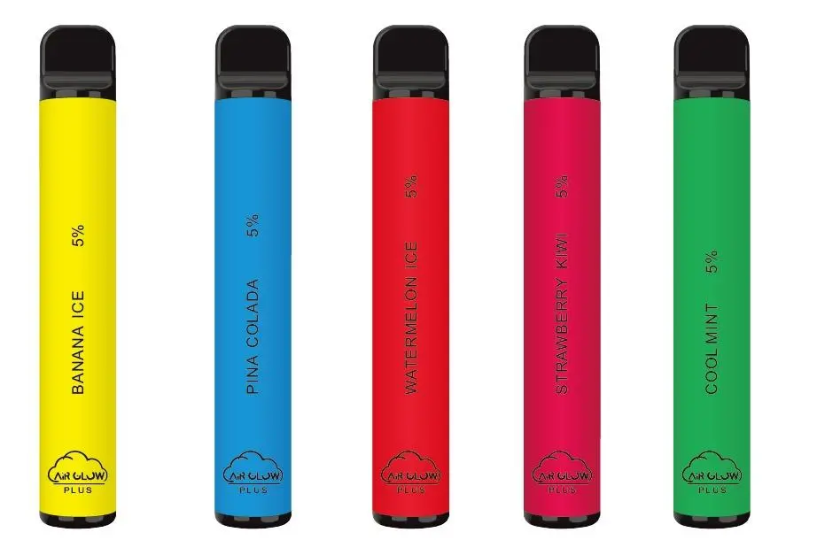 Popular Disposable Vape Air Glow Plus About 800puffs Top Quality Mint Flavor Good Price OEM Service Manufacturer