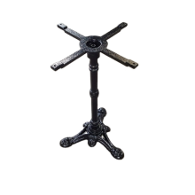 Dining Wrought iron table base with marble top