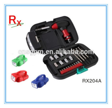 25pcs mechanical tool kit with flashlight