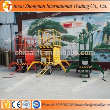 Best selling manual scissor lift movable scissor lift hydraulic aerial lifting platform