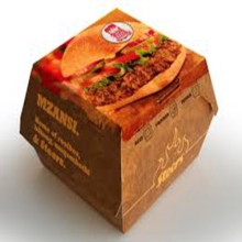 Wholesale hamburger boxes cardboard printing customer logo