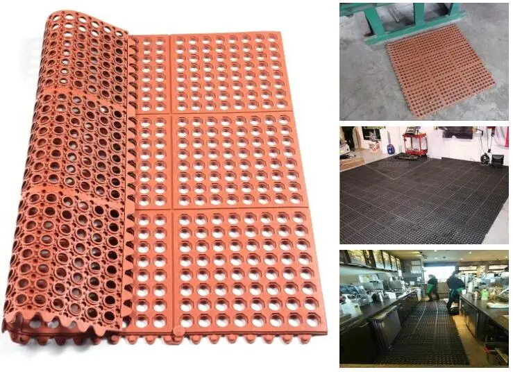 Interlocking Anti-Fatigue Rubber Mat/ Safety Rubber Flooring for Workshop