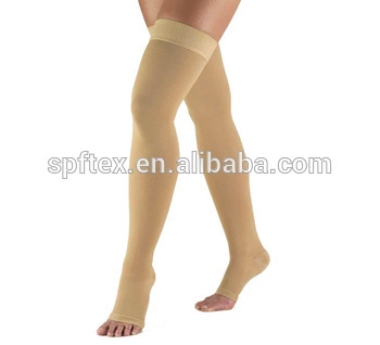 Open Toe Compression Stocking Thigh High Open Toe 20--30mmHG