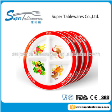 MyPlate Divided Portion Plate 4 Sections for Picky Eaters