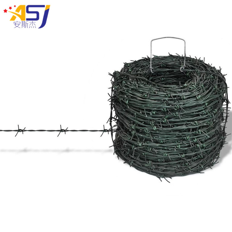 2.5mm Iowa galvanized barbed wire 400 metre roll