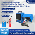 Handheld Small Diameter Acetylene Gas Cylinder Dot Peen Marking Machine 80x40mm K8