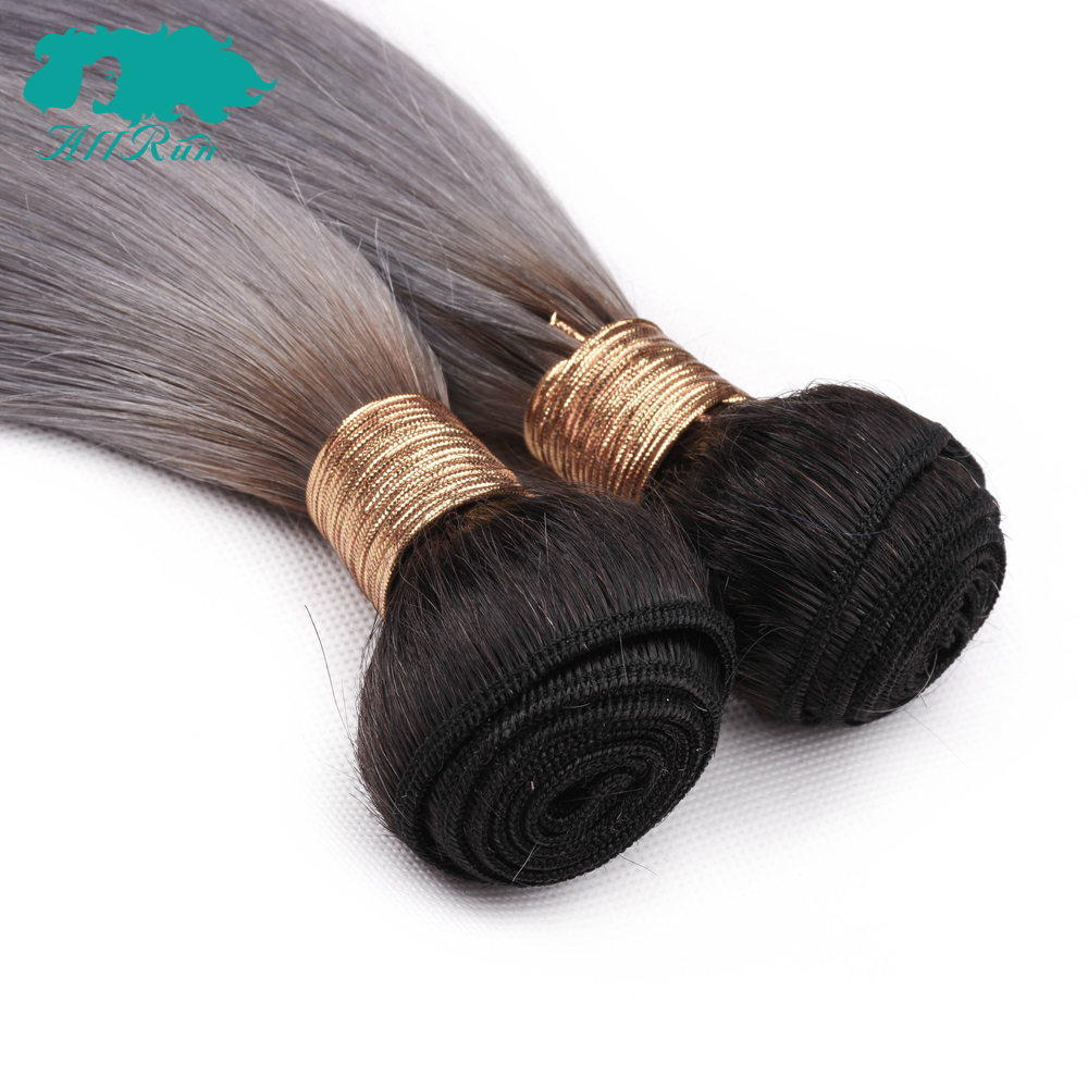 grey color human hair extension, grey hair bundles with closure