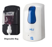 automatic sensable alcohol dispensor with one-off disposable bag