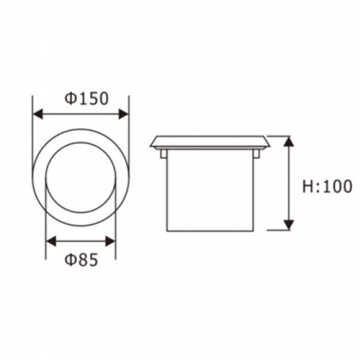 LEDER Naturweiß 9W LED Bodeneinbauleuchte